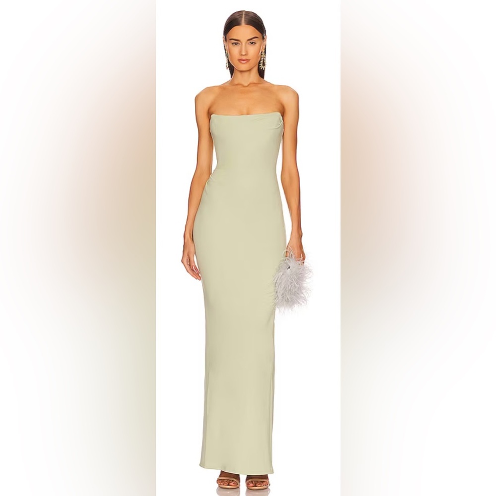 x REVOLVE Briggs Gown in Sage - Michael Costello - size: S
